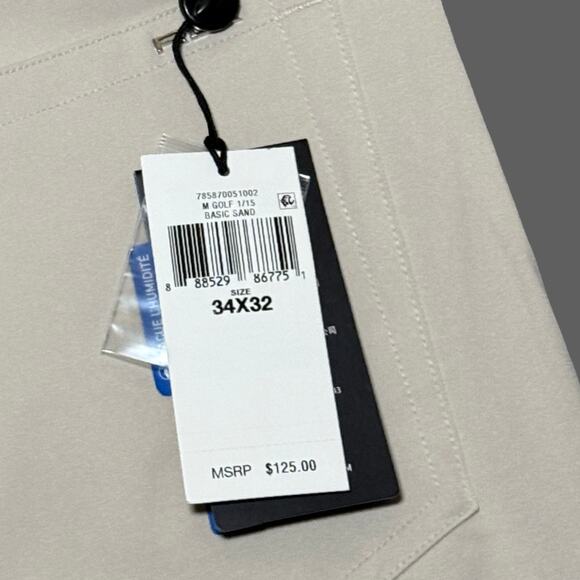 RLX Ralph Lauren Tailored Fit Tan/Khaki Basic Sand Size 34x32 NWT $125 MSRP - Picture 7 of 10